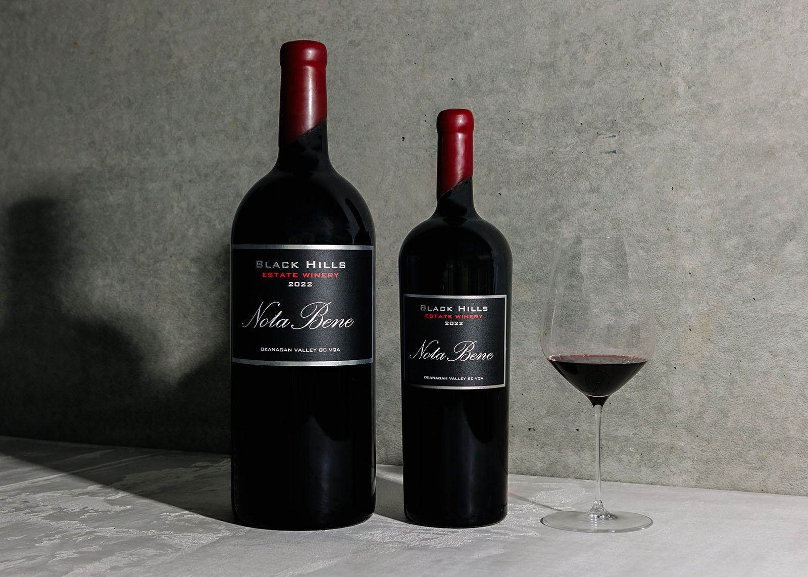 Two bottles of Black Hills Estate Winery’s 